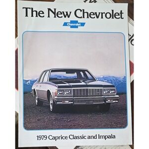 1979 Chevrolet Caprice Classic Impala Brochure Car Sales‎ Catalog